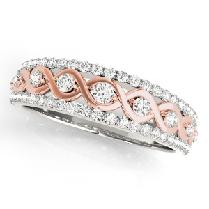 Camarin Natural Rose Gold Diamond for Women Wedding Rings