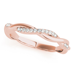  Celosia Natural Rose Gold Diamond for Women Wedding Ring