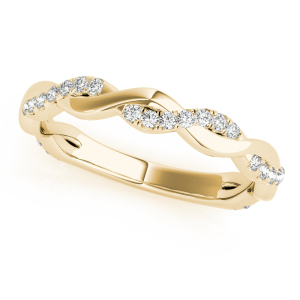 Catena Natural Yellow Gold Diamond for Women Wedding Rings