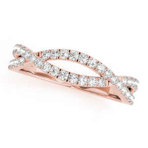 Cettina Natural Rose Gold Diamond for Women Wedding Ring