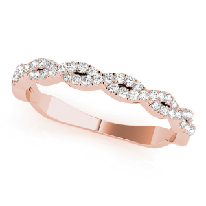  Chit Natural Rose Gold Diamond for Women Wedding Rings