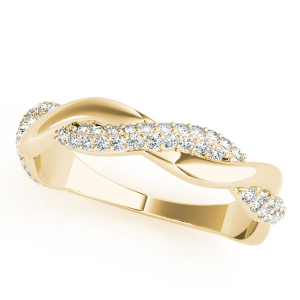  Cosetta Natural Yellow Gold Diamond for Women Wedding Rings