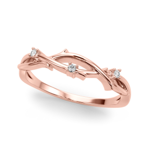 Calisha Natural Rose Gold Diamond for Women Wedding Ring