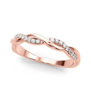  Cucu Natural Rose Gold Diamond for Women Wedding Rings