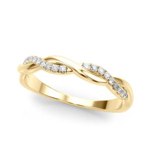  Cucu Natural Yellow Gold Diamond for Women Wedding Rings