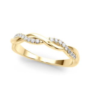 Cui Natural Yellow Gold Diamond for Women Wedding Rings