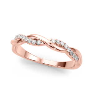 Custa Natural Rose Gold Diamond for Women Wedding Rings