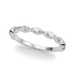 Lab-Created Prong-Set Eternity Diamond Ring