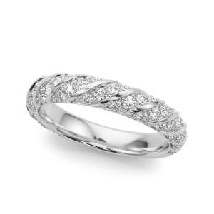  Custans Natural Platinum Diamond for Women Wedding Rings