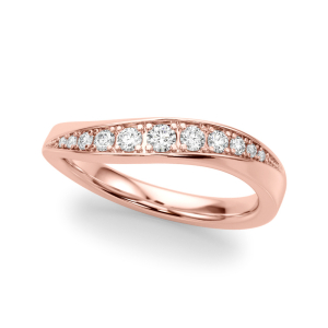  Custe Natural Rose Gold Diamond for Women Wedding Rings