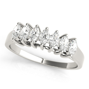 Lab-Created Diamond Silver Prong-Set 7 Stone