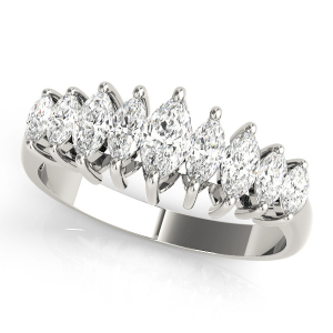 Lab-Created Diamond Prong-Set Eternity Rings