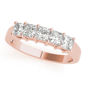 Shalia Lab-Created Rose Gold Prong-Set Eternity Diamond Rings