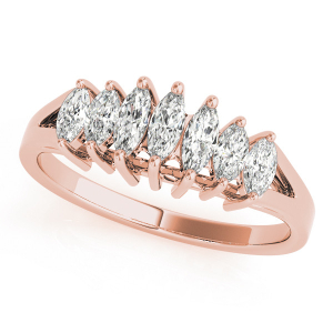 Tyleigh Lab-Created Diamond Rose Gold Prong-Set 7 Stone