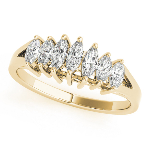 Tyleigh Lab-Created Diamond Yellow Gold Prong-Set 7 Stone