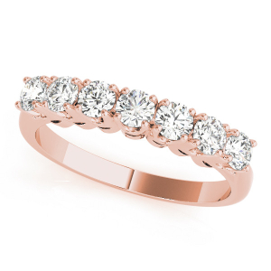 Aiyana Lab-Created Rose Gold Prong 7 Stone Diamond Rings