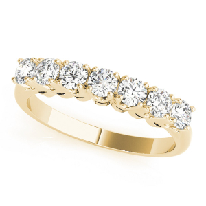 Aiyana Lab-Created Yellow Gold Prong 7 Stone Diamond Rings