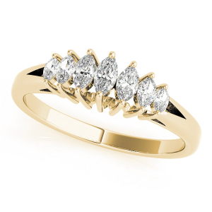 Rayanna Lab-Created Yellow Gold Prong-Set 7 Stone Diamond Rings