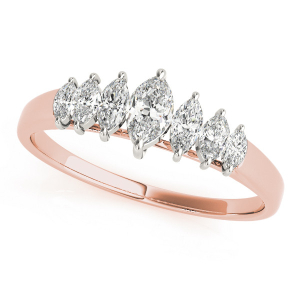 Pressley Lab-Created Diamond Rose Gold Prong-Set 7 Stone