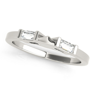 leeba Lab-Created Bar-Set Two Stone Diamond Rings