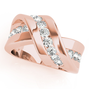 Cybele Natural Rose Gold Diamond for Women Wedding Rings