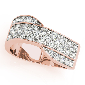 Cybil Natural Rose Gold Diamond for Women Wedding Rings