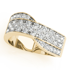 Cybil Natural Yellow Gold Diamond for Women Wedding Rings