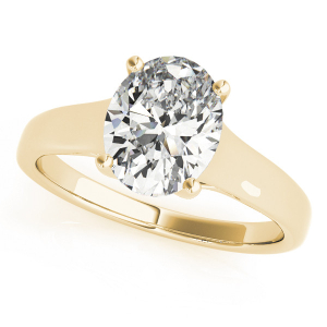 Lenni Natural Diamond Yellow Gold  Engagement Rings