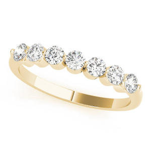 Avalynn Lab-Created Yellow Gold Prong 7 Stone Diamond Rings