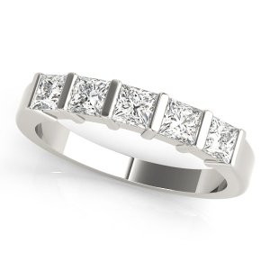 Viviane Lab-Created Bar-Set Eternity Diamond Rings