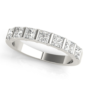 Aili Lab-Created Bar-Set Eternity Diamond Rings