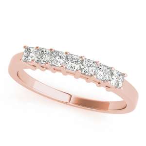 Rosina Lab-Created Rose Gold Prong-Set Eternity Diamond Rings