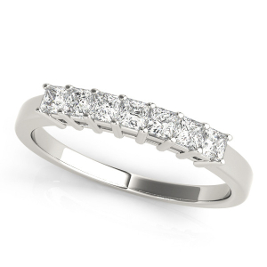 Rosina Lab-Created Princess cut Prong-Set  Eternity Diamond Rings