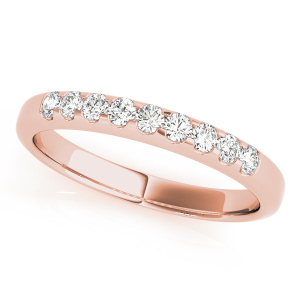 Brylee Lab-Created Rose Gold Prong Half Eternity Diamond Rings