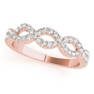  Cyma Natural Rose Gold Diamond for Women Wedding Rings