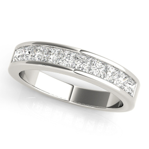 Jabria Lab-Created Channel-Set Eternity Diamond Rings