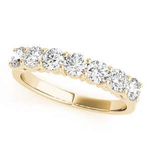 Rylan Lab-Created Yellow Gold Prong 7 Stone Diamond Rings