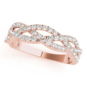 Cymbre Natural Rose Gold Diamond for Women Wedding Rings