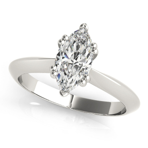 Daisey Natural Double Prong Solitaire Diamond Rings