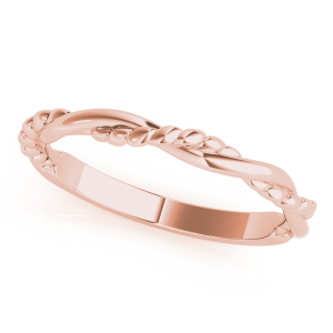  Cyrilla Rose Gold Plain Wedding Rings for Women