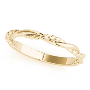  Cyrilla Yellow Gold Plain Wedding Rings for Women