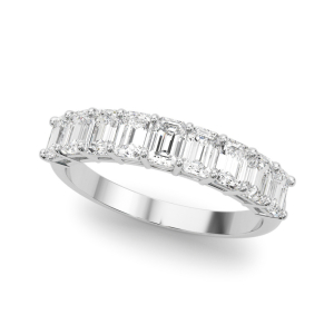 Antonia Lab-Created Prong Half Eternity Diamond Rings