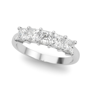 Aubrielle Lab-Created Prong 5 Stone Ring Diamond Rings