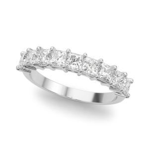 Salome Lab-Created Prong Half Eternity Diamond Rings