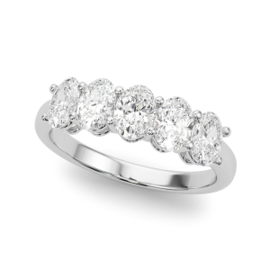 Darcy Lab-Created Prong 5 Stone Ring Diamond Rings