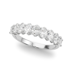 Riya Lab-Created Prong Half Eternity Diamond Rings