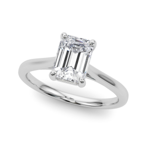 Dercey Natural 4 Prong Solitaire Diamond Rings