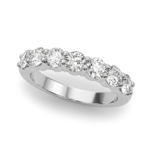 Rosalee 0.70 Carat Lab-Created Round cut Prong 7 Stone Diamond Rings