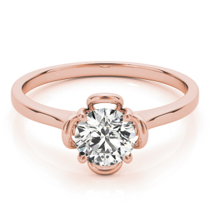 Leighton Natural Diamond Rose Gold  Engagement Rings