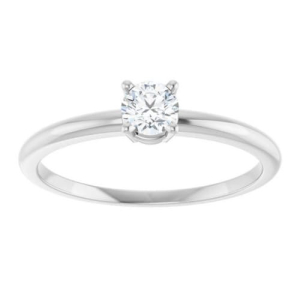 Marcy 0.10 - 3.00 Carat Natural Diamond Round cut 4 Prong  Classic Solitaire Engagement Rings